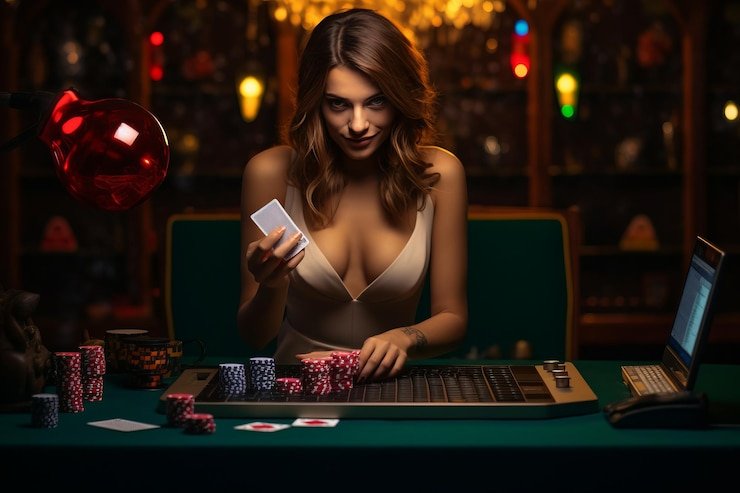 Meja Texas Hold'em Bonus dengan dealer langsung di studio kiototo